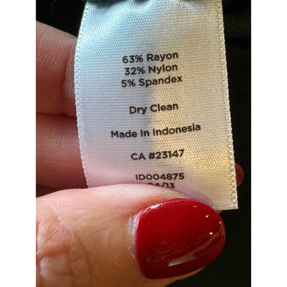 Talbots Dress Women 10 Green Refined Ponte Knit Peplum Sheath Knee Length Preppy - Picture 10 of 11